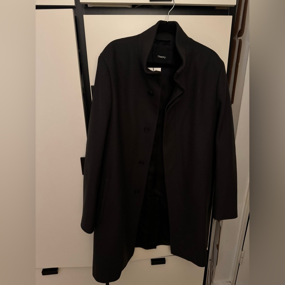 Theory Grove Urban Melton Men’s Topcoat XXL
